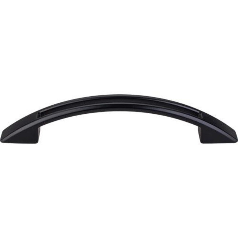 Top Knobs TK618BLK Tango Cut Out Pull 3 3/4 (c-c) – Flat Black