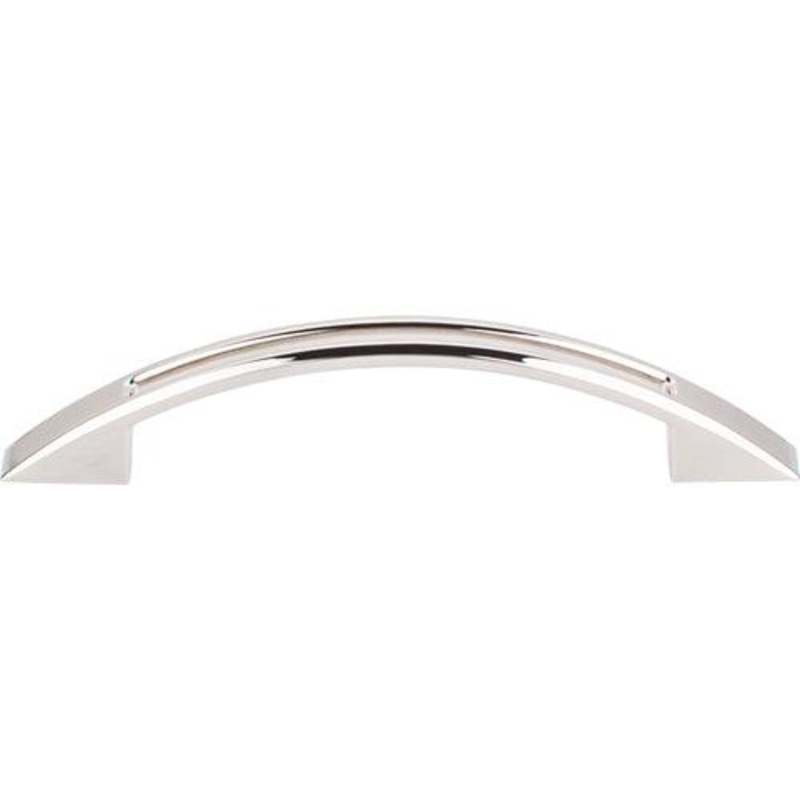 Top Knobs TK618PN Tango Cut Out Pull 3 3/4 (c-c) – Polished Nickel
