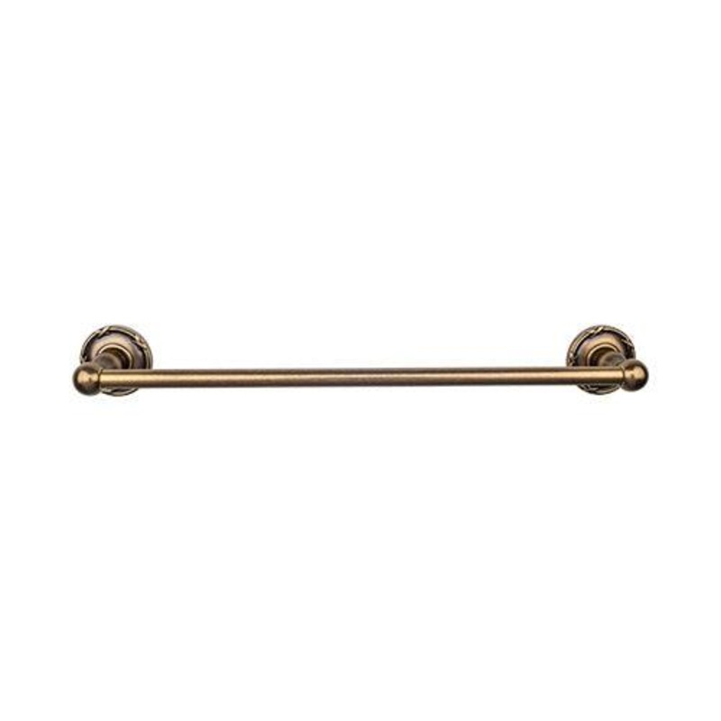 Top Knobs ED8GBZE Edwardian Bath 24 Single Towel Bar – German Bronze – Ribbon Backplate