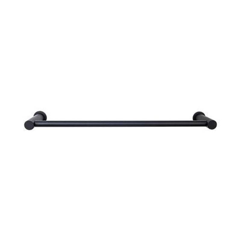 Top Knobs HOP10BLK Hopewell Bath 30 Single Towel Bar – Flat Black