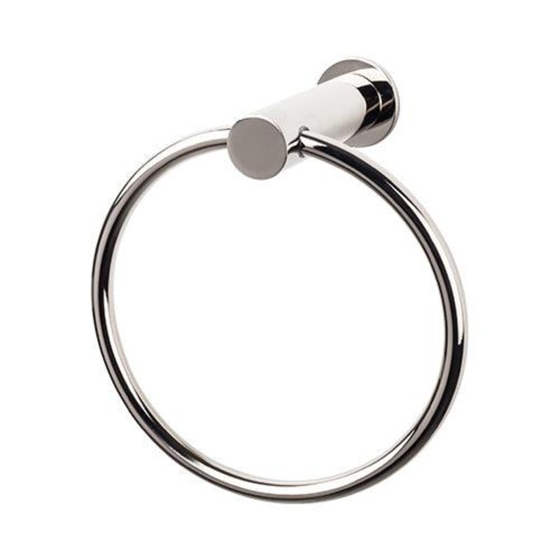 Top Knobs HOP5PN Hopewell Bath Ring – Polished Nickel