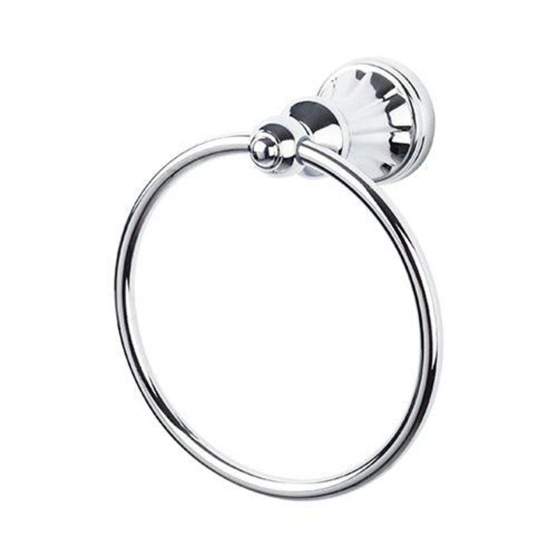 Top Knobs HUD5PC Hudson Bath Ring – Polished Chrome