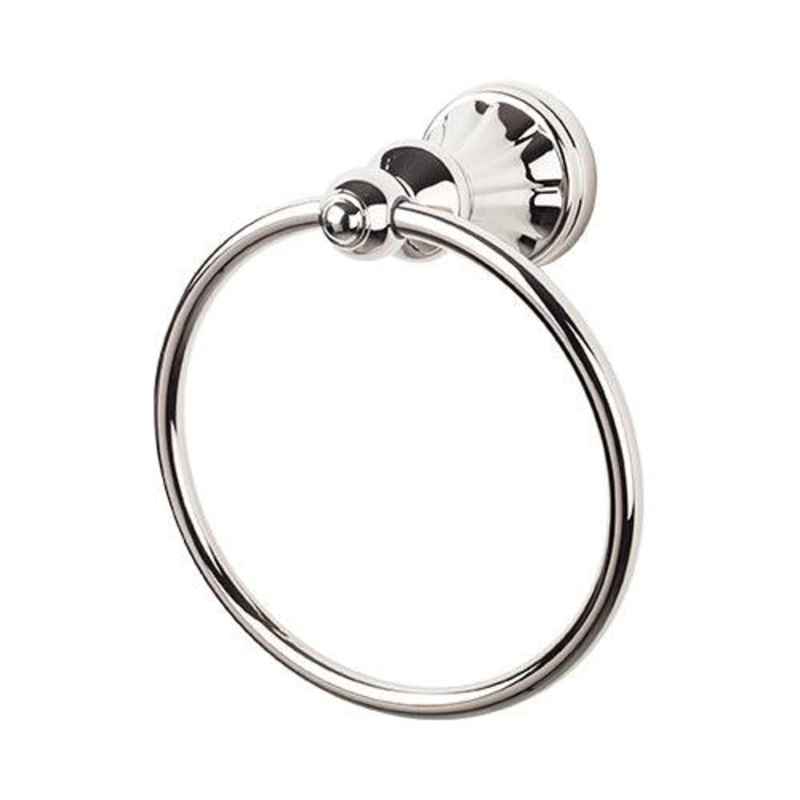 Top Knobs HUD5PN Hudson Bath Ring – Polished Nickel