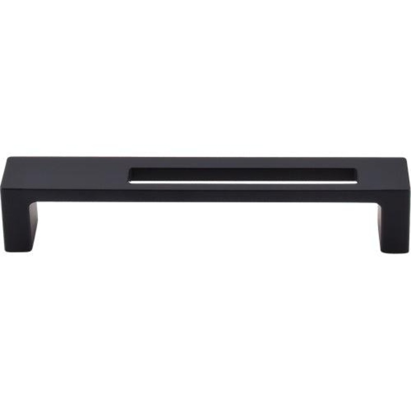 Top Knobs TK266BLK Modern Metro Slot Pull 5 (c-c) – Flat Black