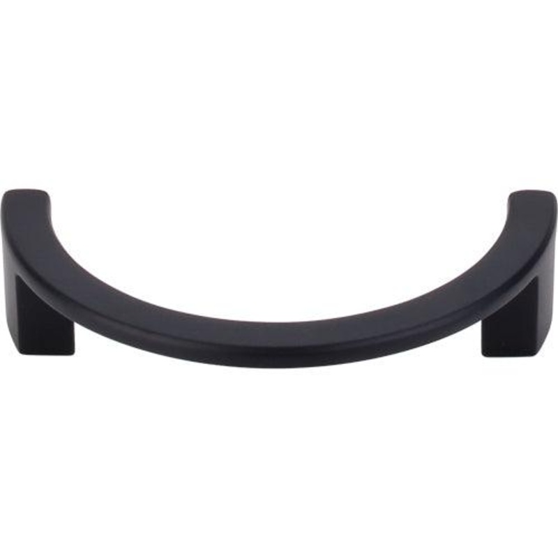 Top Knobs TK53BLK Half Circle Open Pull 3 1/2 (c-c) – Flat Black