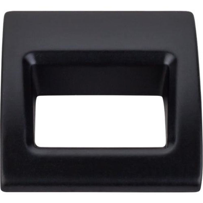 Top Knobs TK615BLK Tango Finger Pull Small 1 1/8 – Flat Black