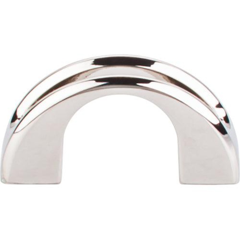 Top Knobs TK617PN Tango U Finger Pull 2 – Polished Nickel