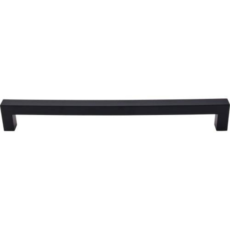 Top Knobs TK164BLK Square Appliance Pull 12 (c-c) – Flat Black