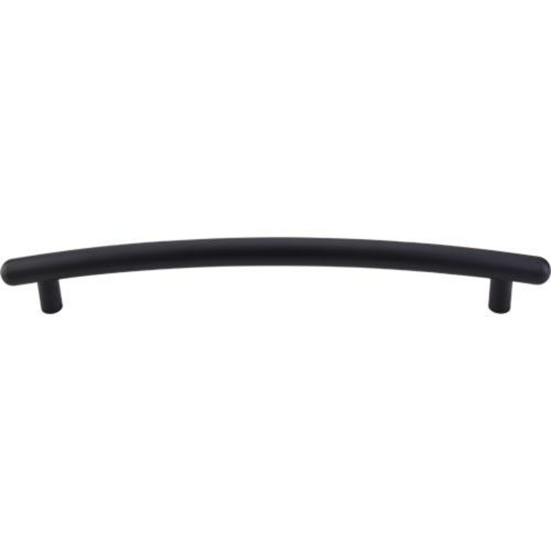 Top Knobs TK170BLK Curved Appliance Pull 12 (c-c) – Flat Black