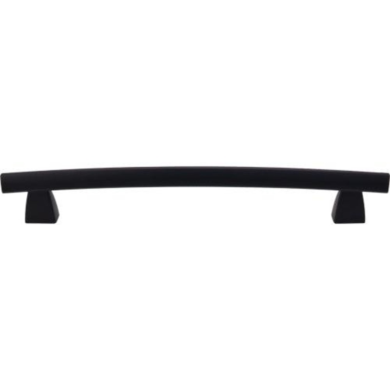 Top Knobs TK7BLK Arched Appliance Pull 12 (c-c) – Flat Black