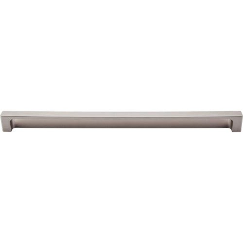 Top Knobs TK278BSN Modern Metro Tab Pull 12 (c-c) – Brushed Satin Nickel