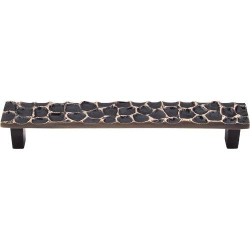 Top Knobs TK306BA Cobblestone Pull 6 5/16 (c-c) – Brass Antique