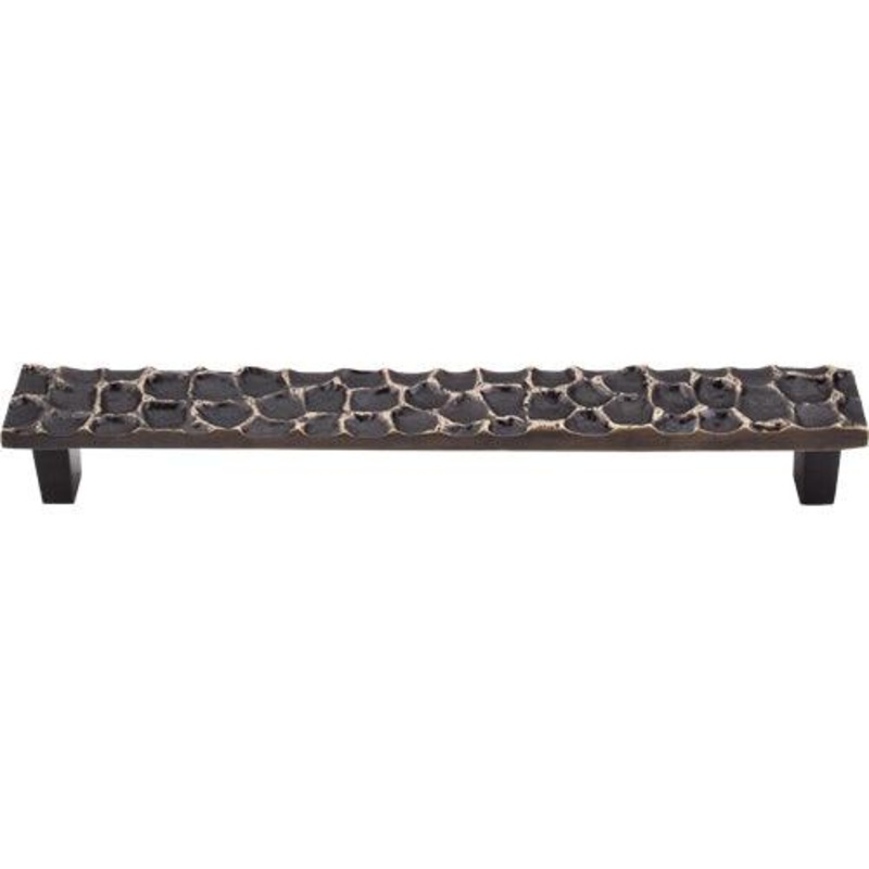 Top Knobs TK307BA Cobblestone Pull 7 9/16 (c-c) – Brass Antique