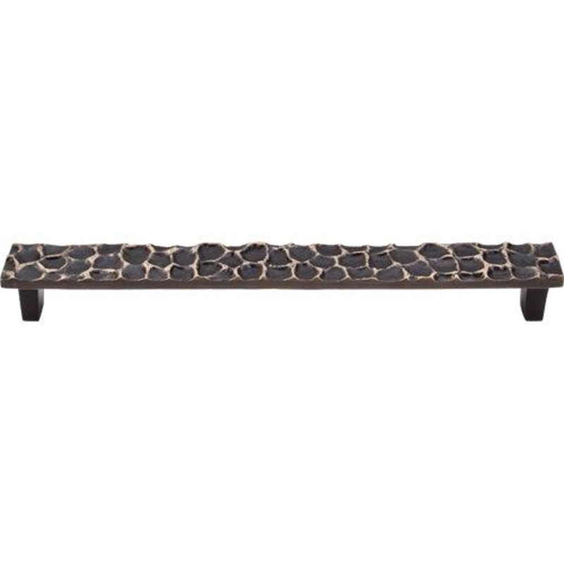 Top Knobs TK308BA Cobblestone Pull 8 13/16 (c-c) – Brass Antique