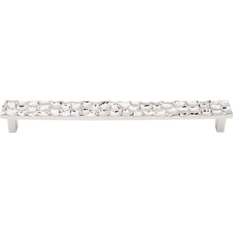 Top Knobs TK308PN Cobblestone Pull 8 13/16 (c-c) – Polished Nickel