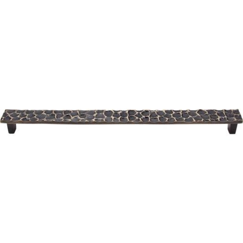 Top Knobs TK309BA Cobblestone Pull 12 9/16 (c-c) – Brass Antique