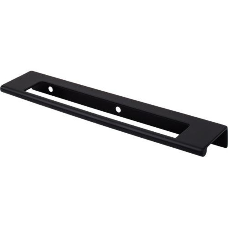 Top Knobs TK522BLK Europa Cut Out Tab Pull 6 (c-c) – Flat Black