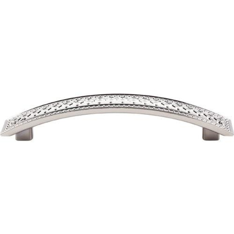 Top Knobs TK175PN Trevi Crest Pull 5 (c-c) – Polished Nickel
