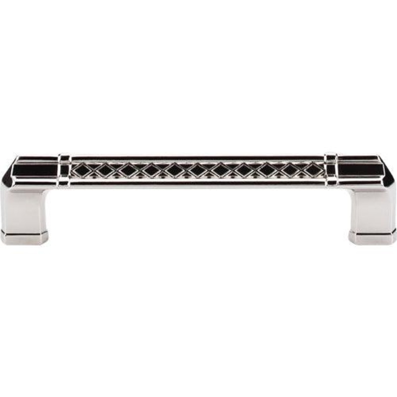 Top Knobs TK206PN Tower Bridge Pull 5 (c-c) – Polished Nickel