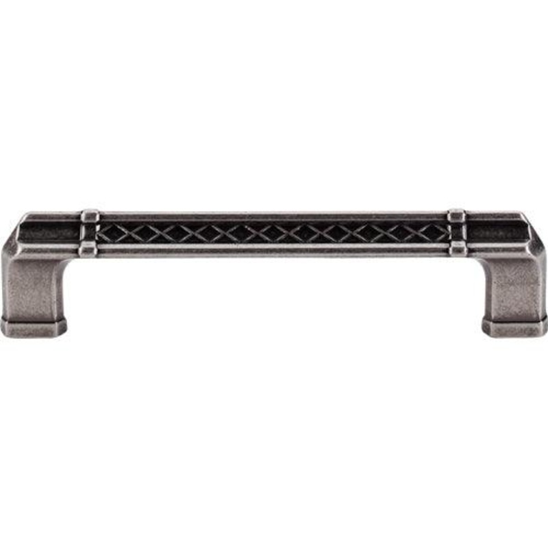 Top Knobs TK206PTA Tower Bridge Pull 5 (c-c) – Pewter Antique
