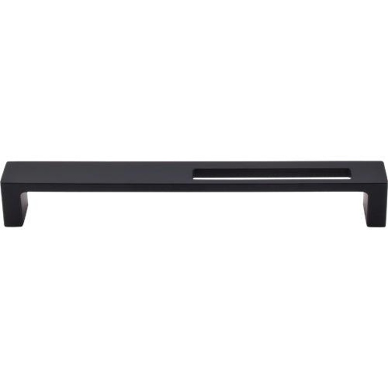 Top Knobs TK267BLK Modern Metro Slot Pull 7 (c-c) – Flat Black