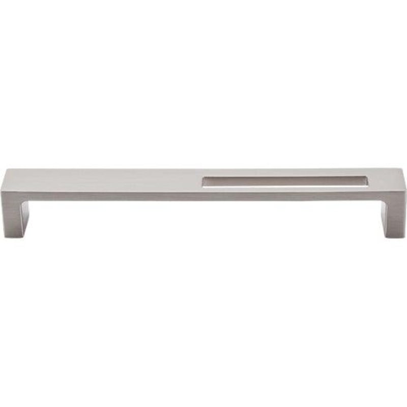 Top Knobs TK267BSN Modern Metro Slot Pull 7 (c-c) – Brushed Satin Nickel