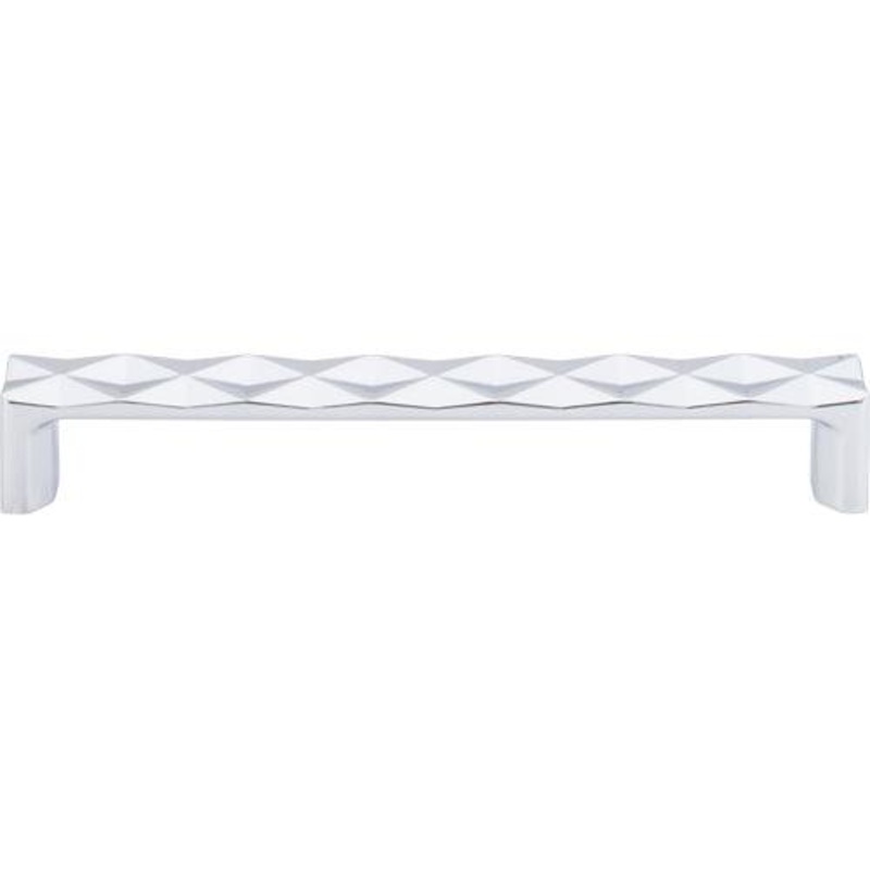 Top Knobs TK563PC Quilted Pull 6 5/16 (c-c) – Polished Chrome