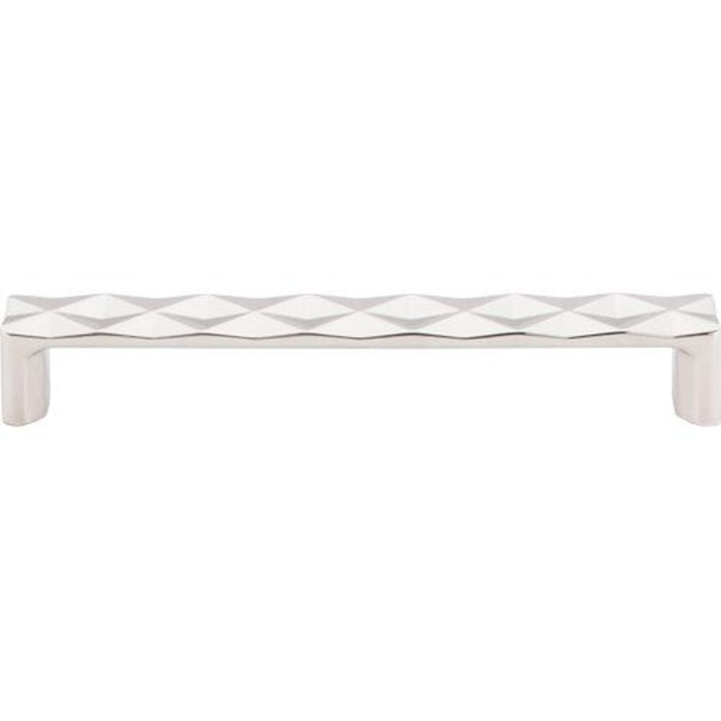 Top Knobs TK563PN Quilted Pull 6 5/16 (c-c) – Polished Nickel