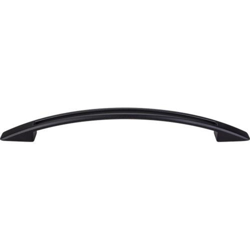 Top Knobs TK620BLK Tango Cut Out Pull 6 5/16 (c-c) – Flat Black
