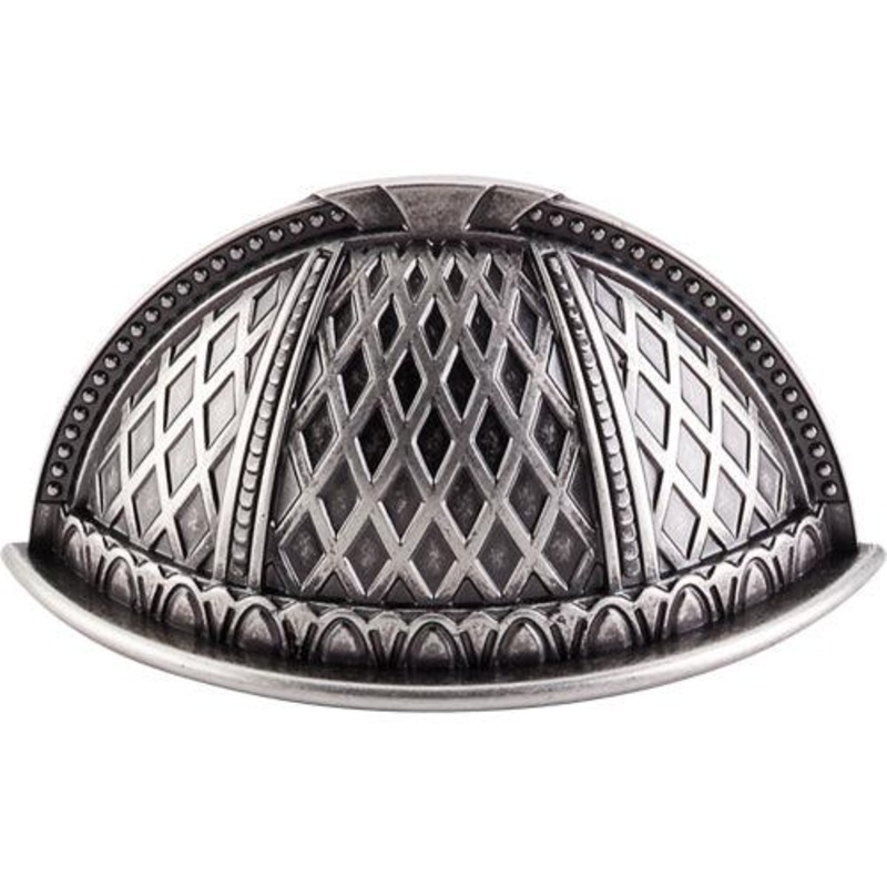 Top Knobs TK172PTA Trevi Cup Pull 2 1/2 (c-c) – Pewter Antique