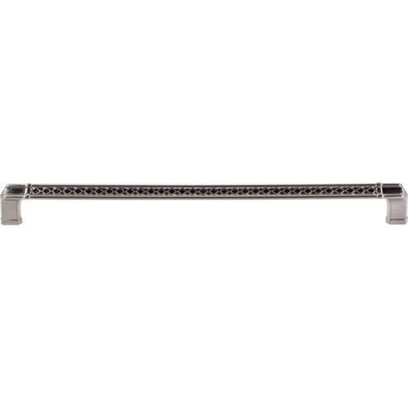 Top Knobs TK207BSN Tower Bridge Pull 12 (c-c) – Brushed Satin Nickel