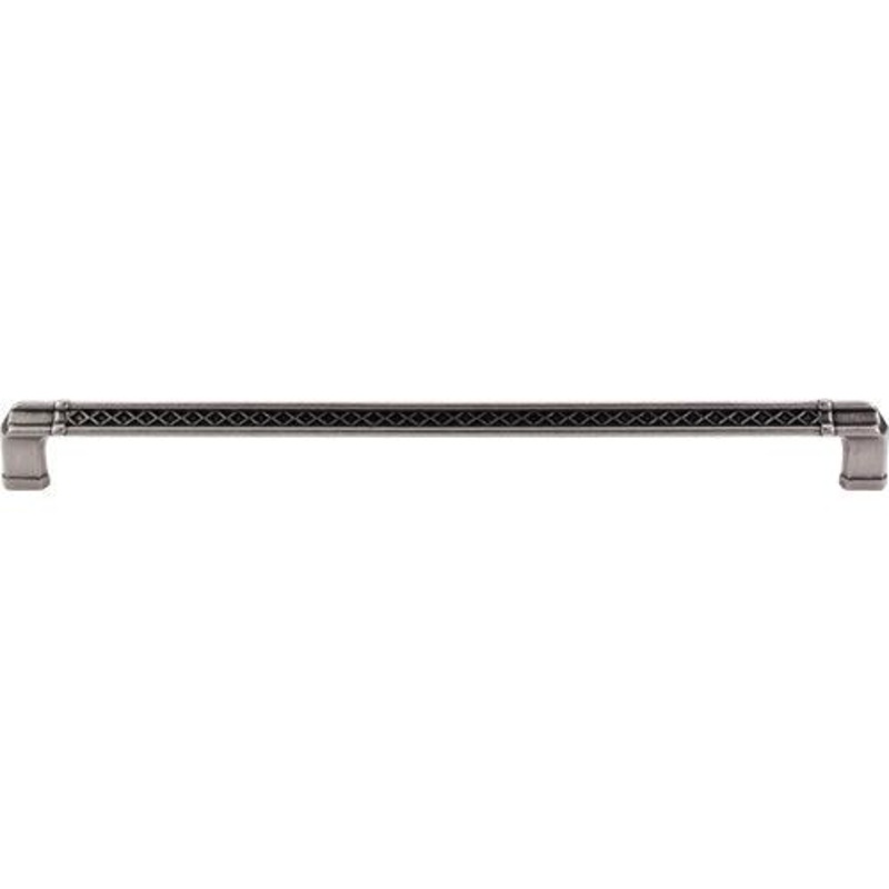 Top Knobs TK207PTA Tower Bridge Pull 12 (c-c) – Pewter Antique