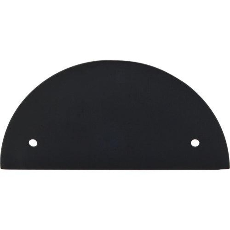 Top Knobs TK54BLK Half Circle Backplate 3 1/2 (c-c) – Flat Black
