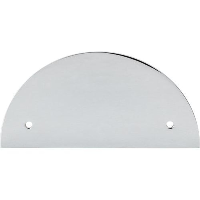 Top Knobs TK54PC Half Circle Backplate 3 1/2 (c-c) – Polished Chrome