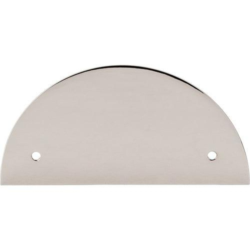 Top Knobs TK54PN Half Circle Backplate 3 1/2 (c-c) – Polished Nickel