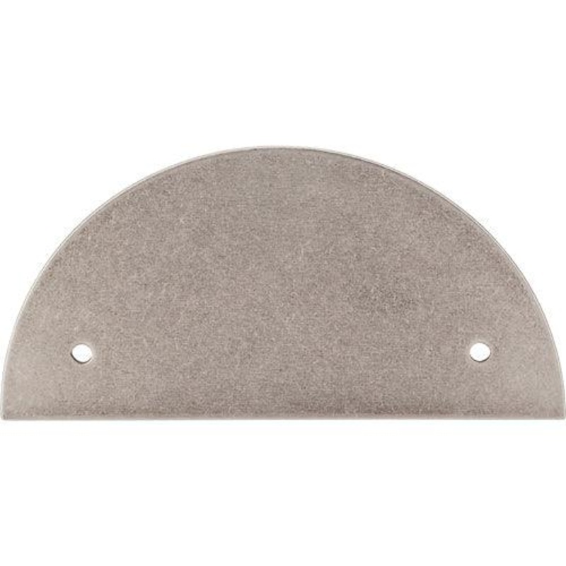 Top Knobs TK54PTA Half Circle Backplate 3 1/2 (c-c) – Pewter Antique