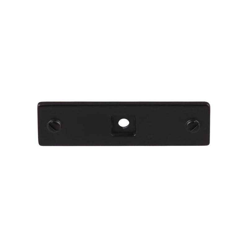 Top Knobs TK741BLK Channing Backplate 3 – Flat Black