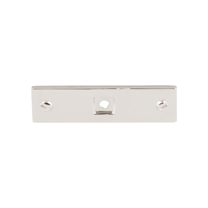 Top Knobs TK741PN Channing Backplate 3 – Polished Nickel