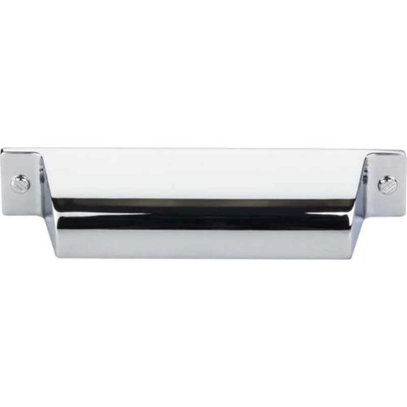 Top Knobs TK773PC Channing Cup Pull 3 3/4 (c-c) – Polished Chrome