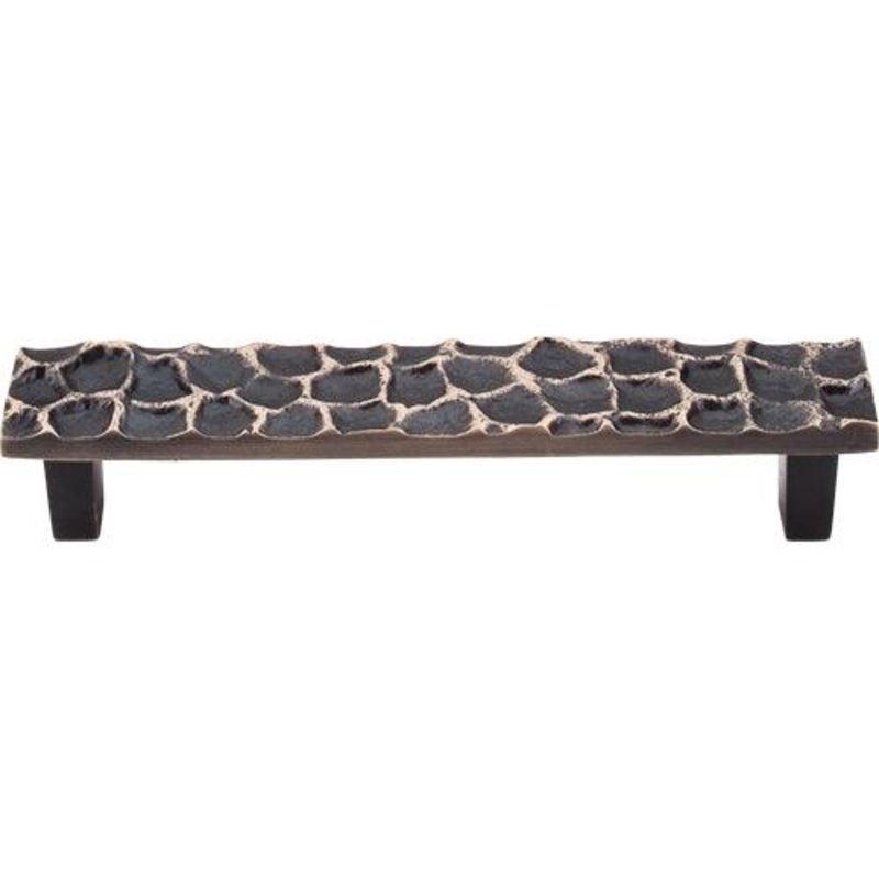 Top Knobs TK305BA Cobblestone Pull 5 1/16 (c-c) – Brass Antique