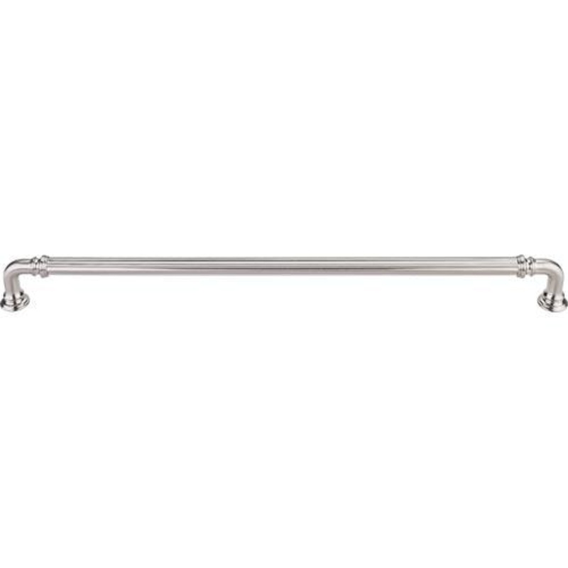 Top Knobs TK326BSN Reeded Pull 12 (c-c) – Brushed Satin Nickel