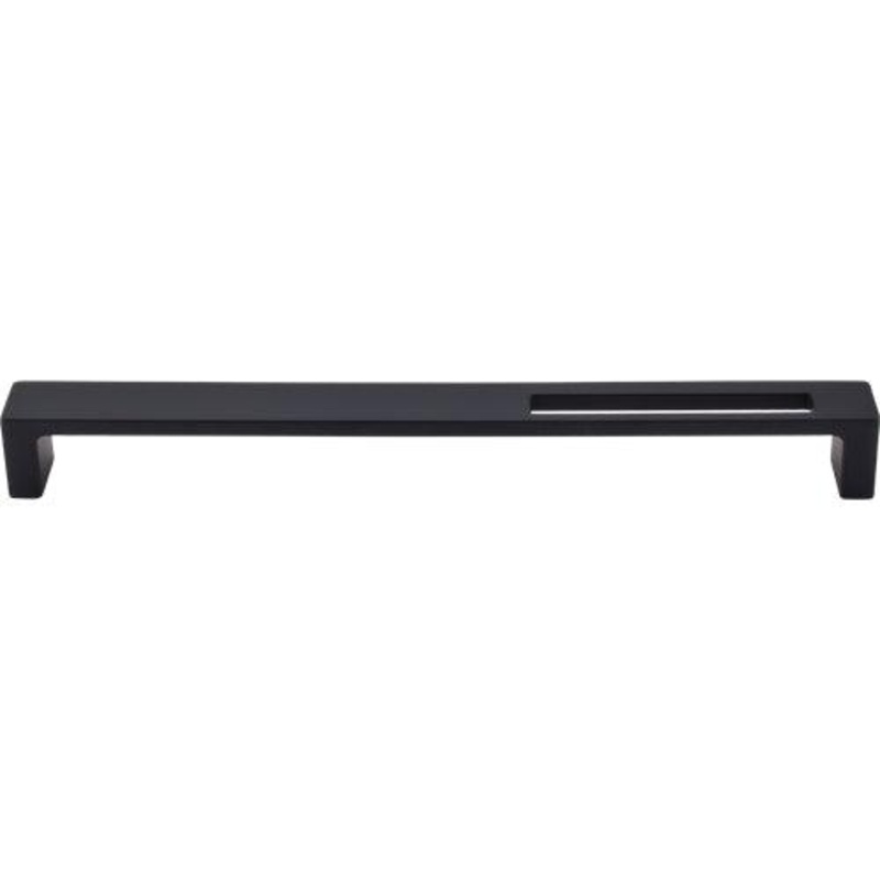Top Knobs TK268BLK Modern Metro Slot Pull 9 (c-c) – Flat Black