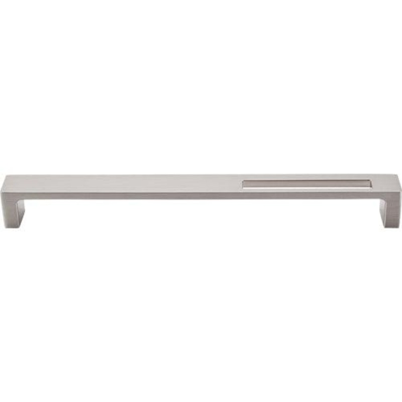 Top Knobs TK268BSN Modern Metro Slot Pull 9 (c-c) – Brushed Satin Nickel