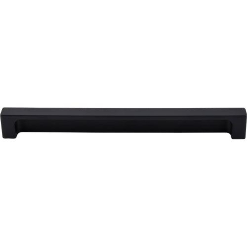 Top Knobs TK277BLK Modern Metro Tab Pull 8 (c-c) – Flat Black