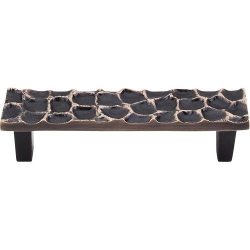Top Knobs TK304BA Cobblestone Pull 3 3/4 (c-c) – Brass Antique