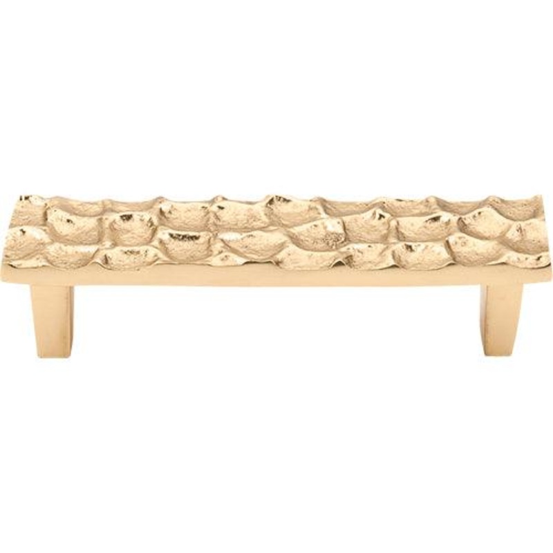 Top Knobs TK304BR Cobblestone Pull 3 3/4 (c-c) – Brass