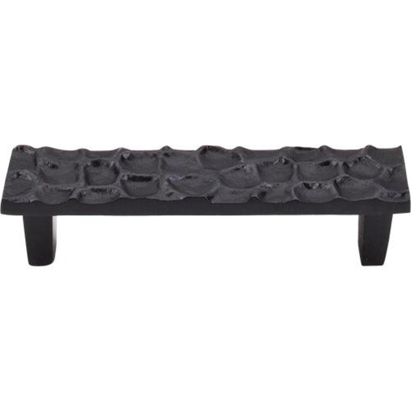 Top Knobs TK304CB Cobblestone Pull 3 3/4 (c-c) – Coal Black