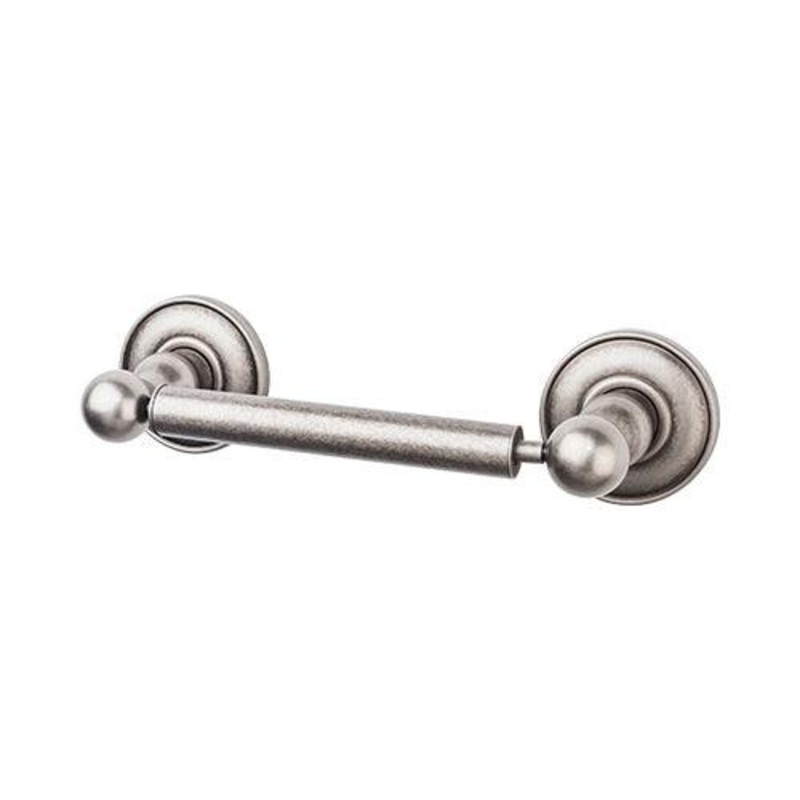 Top Knobs ED3APD Edwardian Bath Tissue Holder – Antique Pewter – Plain Backplate