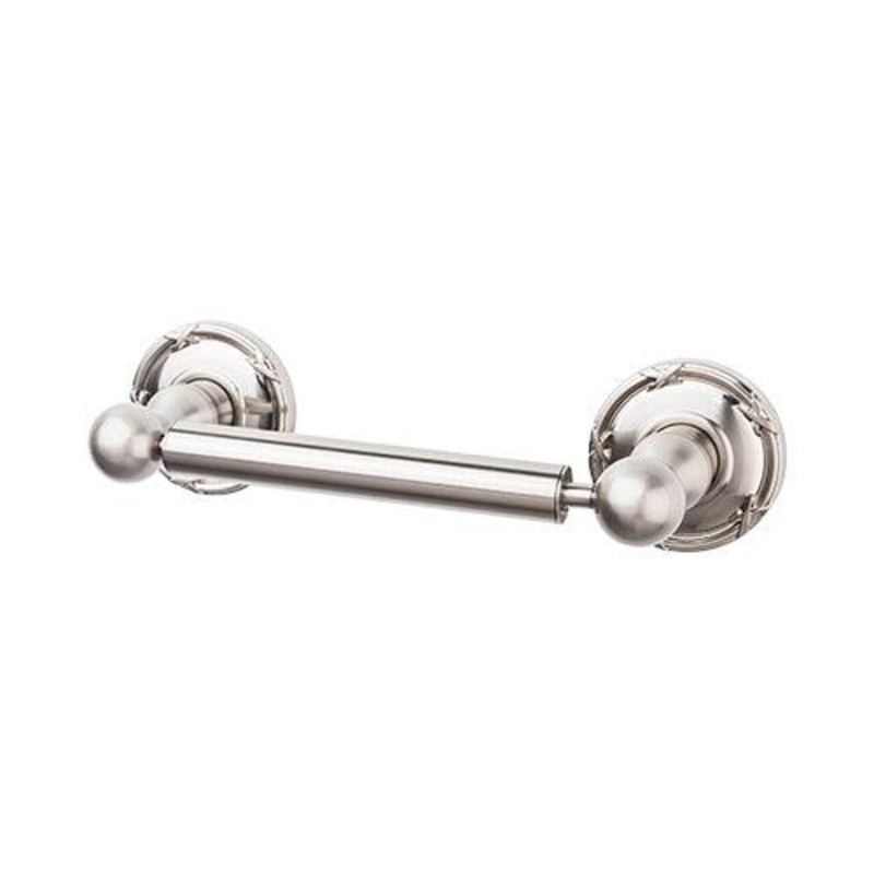 Top Knobs ED3BSNE Edwardian Bath Tissue Holder – Brushed Satin Nickel  – Ribbon Backplate
