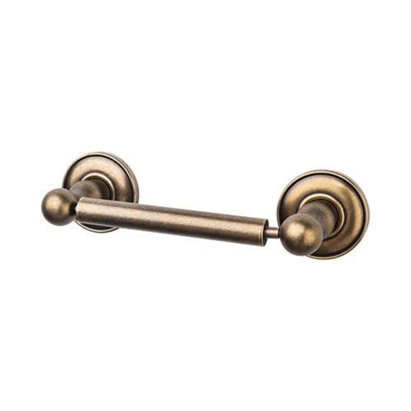 Top Knobs ED3GBZD Edwardian Bath Tissue Holder – German Bronze  – Plain Backplate